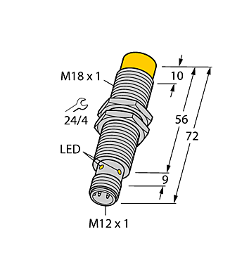 Индуктивный датчик TURCK NI12U-M18E-AP6X-H1141