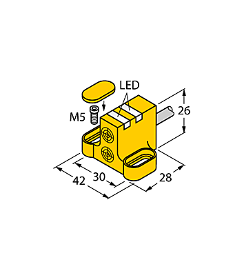 Индуктивный датчик TURCK NI4-DSC26-2AP6X2
