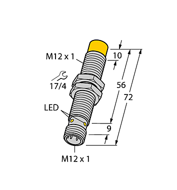 Индуктивный датчик TURCK NI8U-M12EE-AP6X-H1141